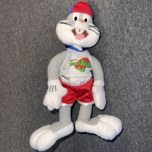 VTG Space Jam Bugs Bunny 1996 Warner Bros Plush Toy 10" V6164